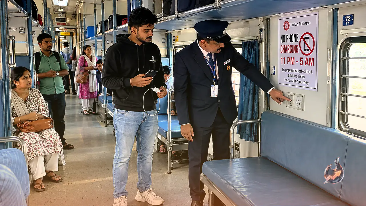 Overnight Phone Charging Banned in Train Coaches as Railway Board Enforces Strict Safety Curfew