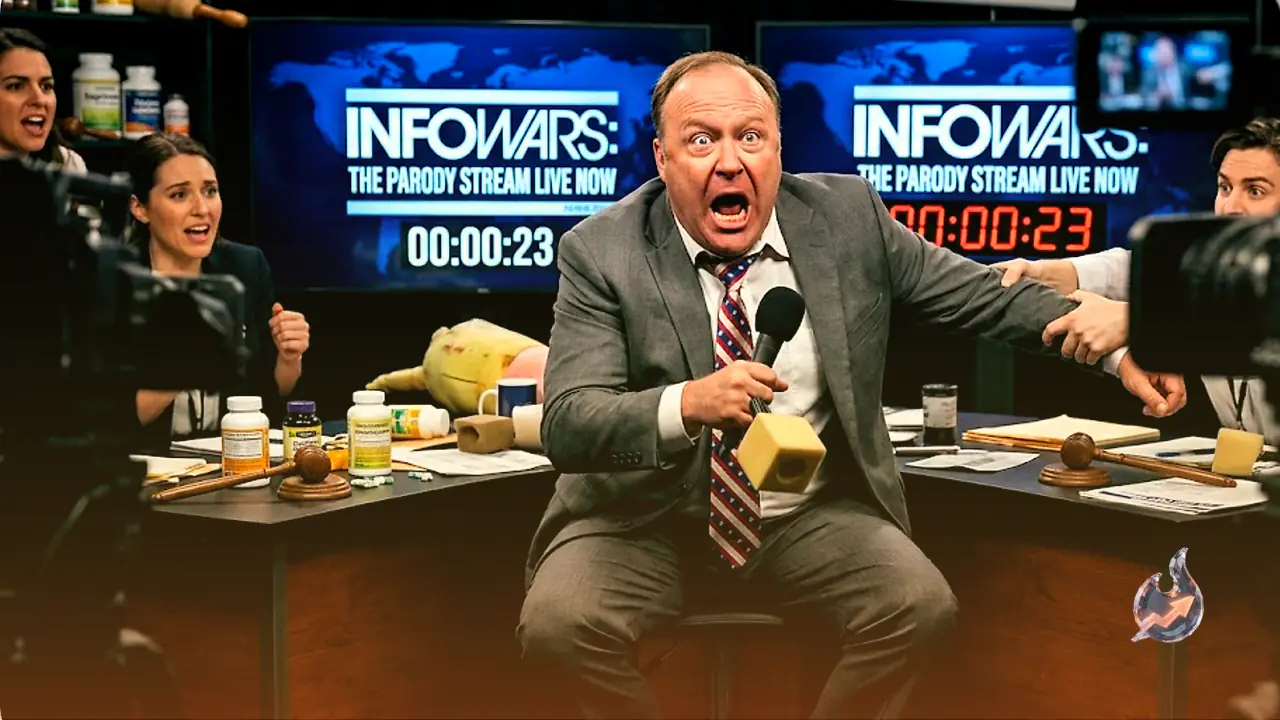 Alex Jones Gets 'Killed Off' in Minute One of The Onion's New Infowars Spoof