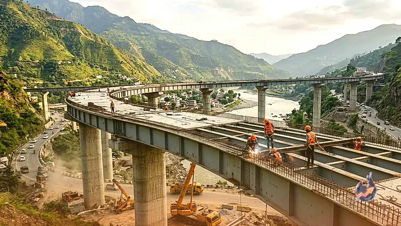 पहाड़ी क्षेत्र में तैयार हो रहा अनूठा एलिवेटिड रोटरी जंक्शन, बिंद्रावणी के पास बिना रुके जुड़ेंगे चंडीगढ़ मनाली और पठानकोट मंडी मार्ग