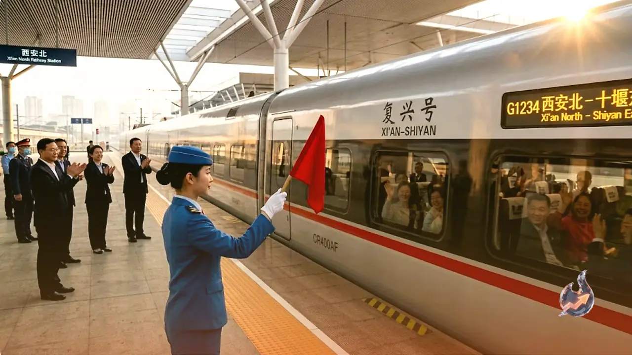 China Flags Off Its 257 km Xi'an-Shiyan Bullet Train, Turning a Six-Hour Slog Into a One-Hour Ride