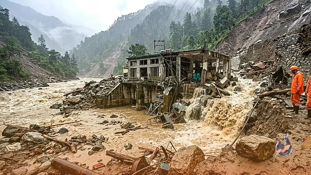 पहाड़ों पर बारिश का कहर: शिमला में हाइड्रो प्रोजेक्ट क्षतिग्रस्त, कांगड़ा में मकान ढहने से 106 वर्षीय बुजुर्ग की मौत और कुल्लू में एनएच-305 ठप