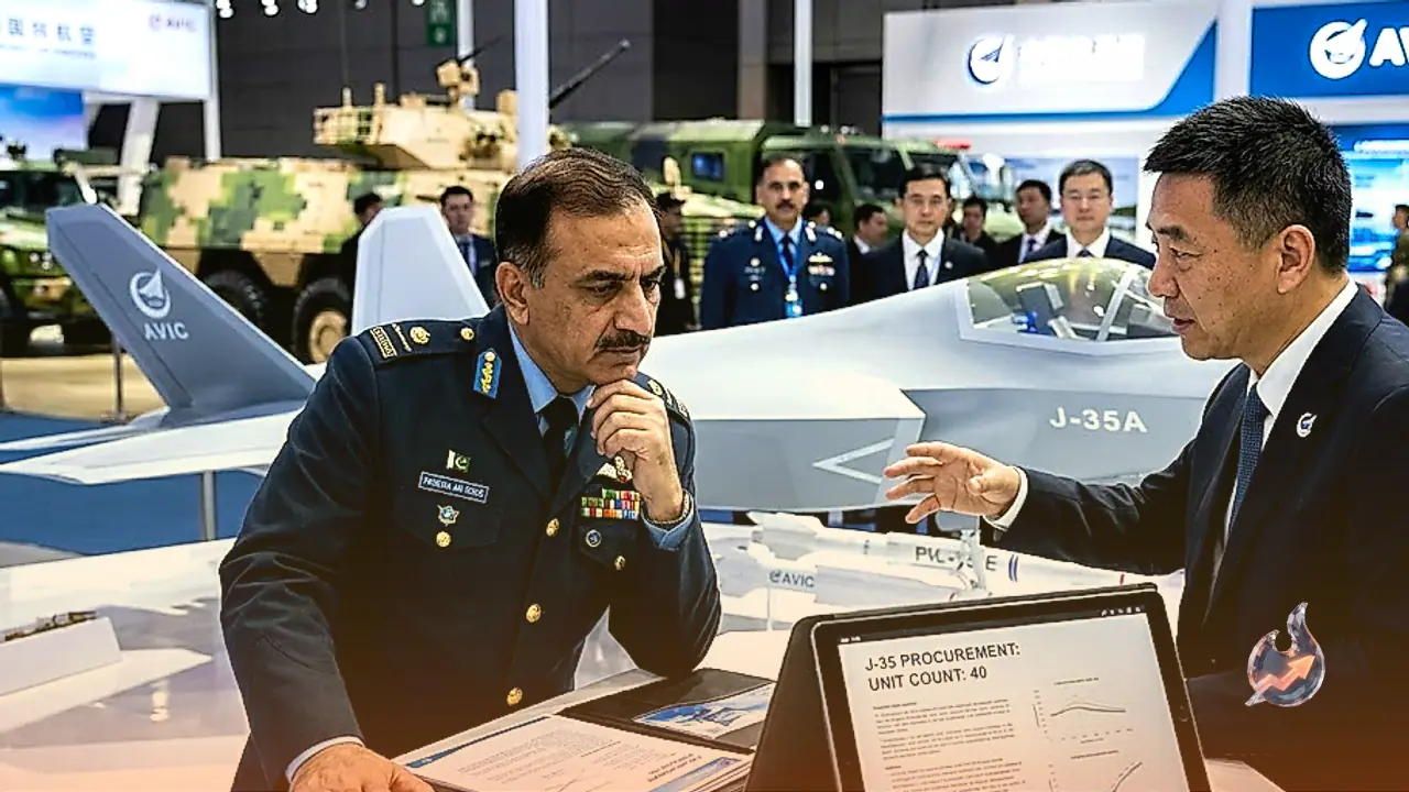 Pakistan Negotiates 40 Chinese J-35 Stealth Jets Deal, Pressuring India Over F-35 and Su-57 Fighter Procurement