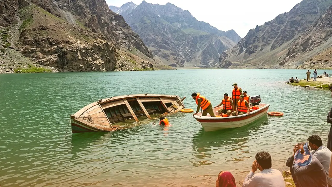 Boat capsizes on lake in Pakistan's Khyber Pakhtunkhwa, seven from one family dead, one still missing