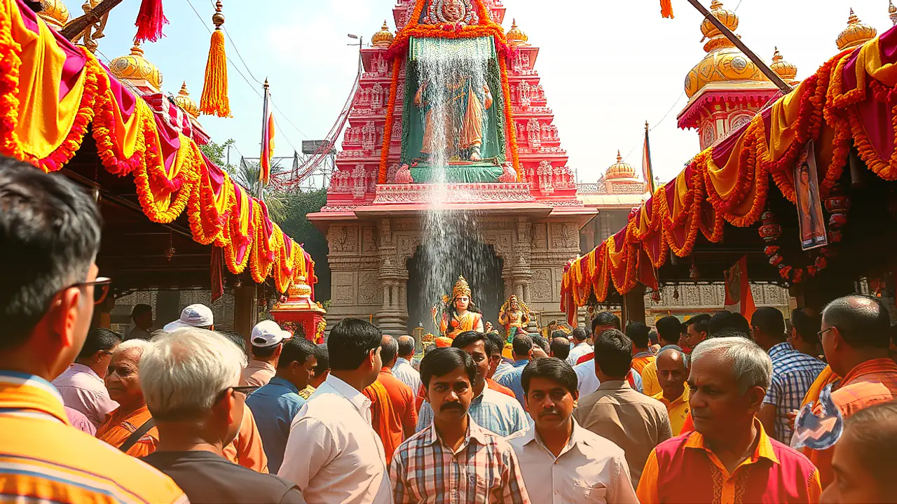 Palamu Durga Puja Pandal to Replicate Mayapur ISKCON Temple with 15 Foot Idol and Artificial Waterfall
