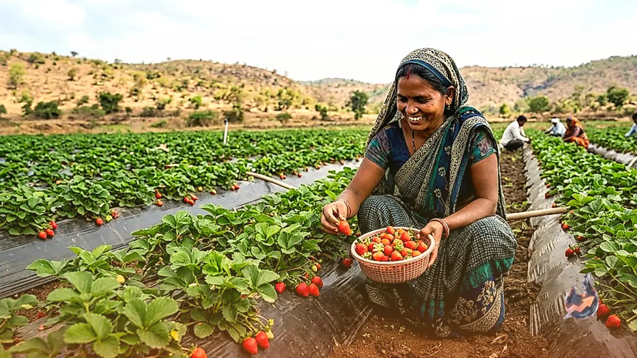 Palamu Farmers Find High Profit in Strawberry Cultivation with Strong Yield Potential
