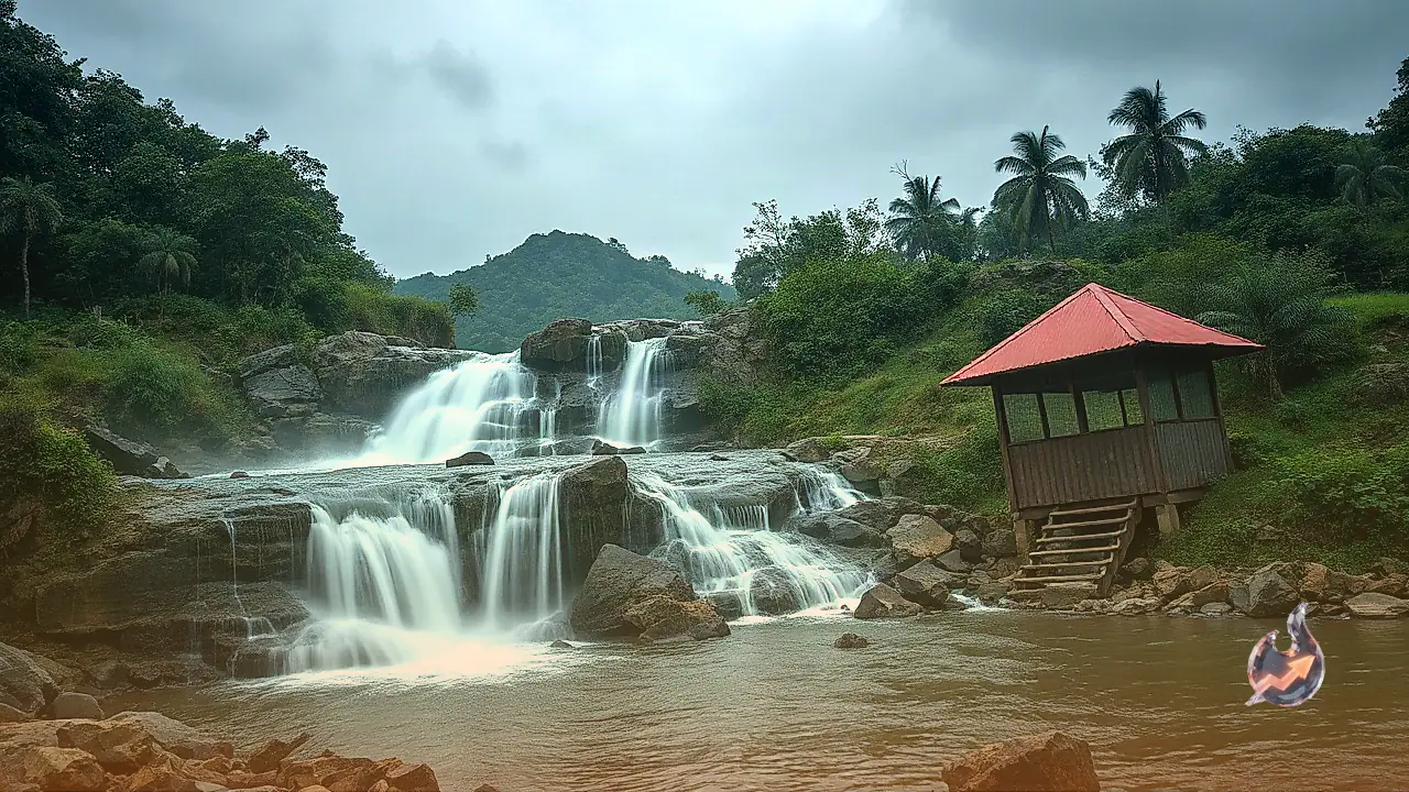 पलामू के घने जंगलों में बहता मिरचैया झरना बरसात में बना सैलानियों की पहली पसंद