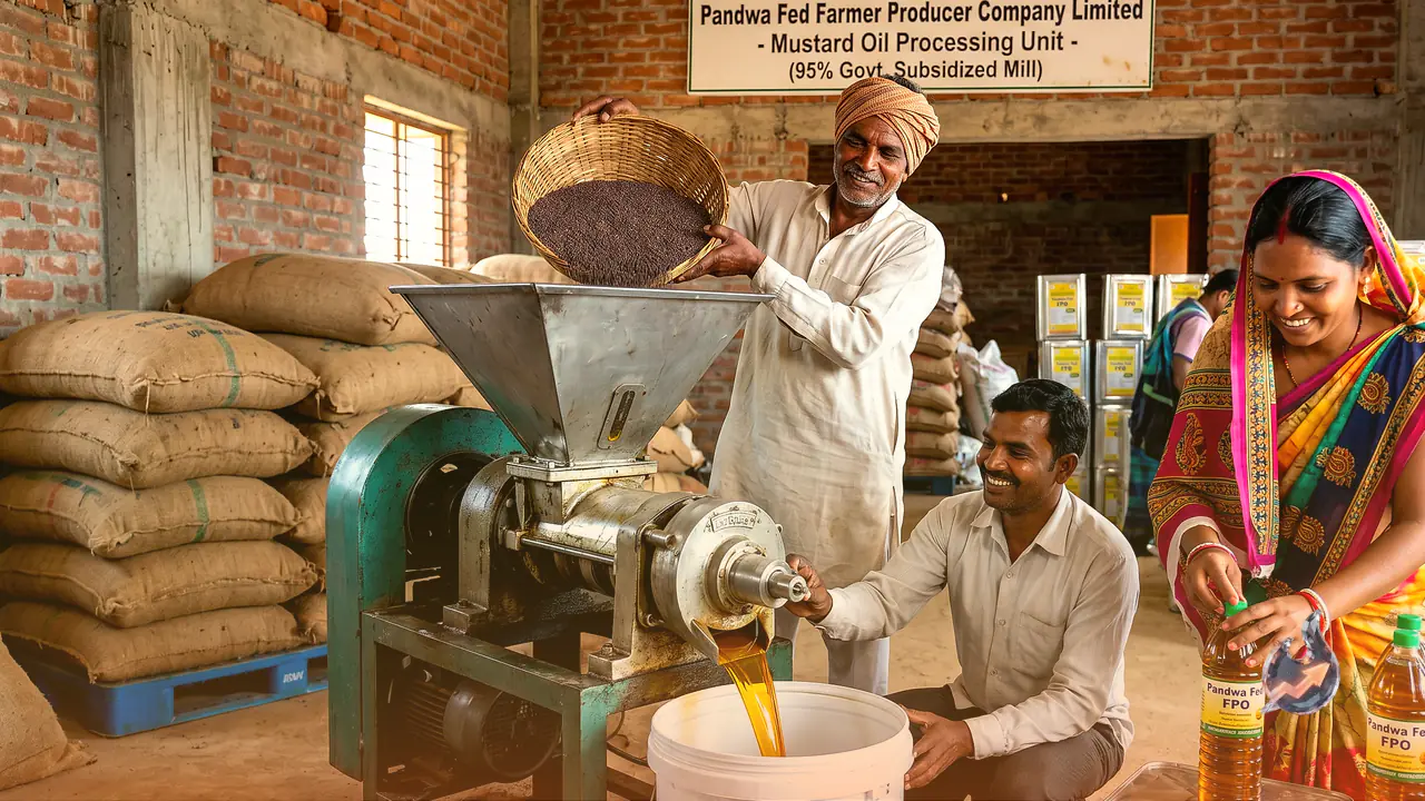 Palamu FPO Farmers to Process and Sell Mustard Oil After Getting Mill at 95 Percent Government Subsidy