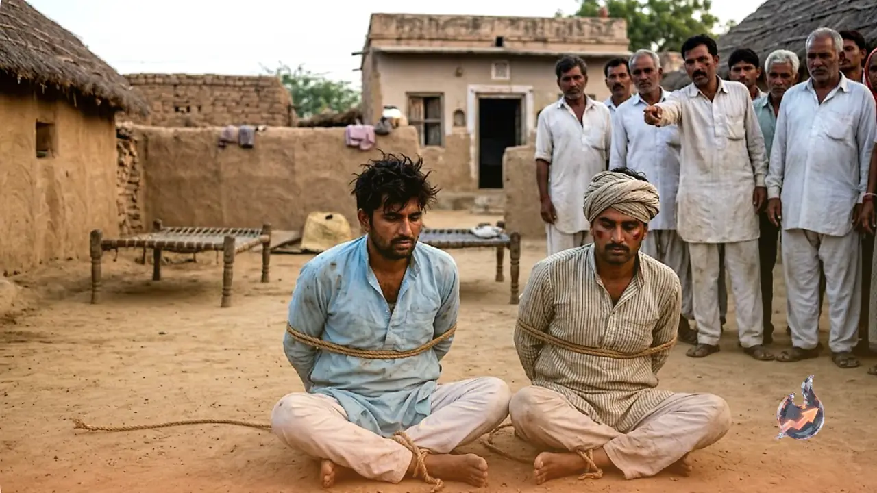पाली के बागड़िया गांव में ससुराल आए दो युवकों को चोर समझ ग्रामीणों ने रातभर बांधकर पीटा
