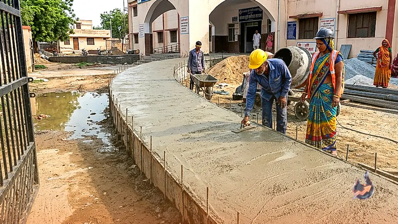 Pali's Marwar Junction Hospital Set to End Years of Monsoon Flooding With a New Ramp
