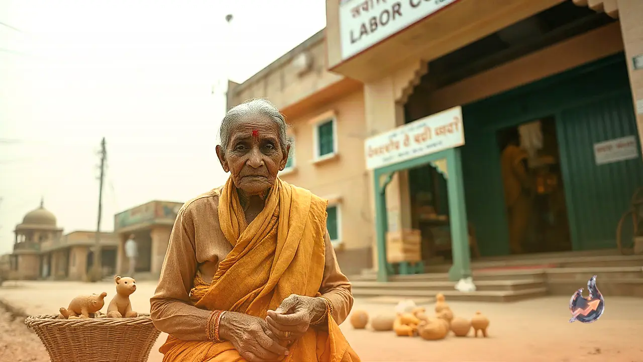 पाली के फुटपाथ पर सात दशकों से पारंपरिक कला सहेज रहीं बुजुर्ग हसकी देवी