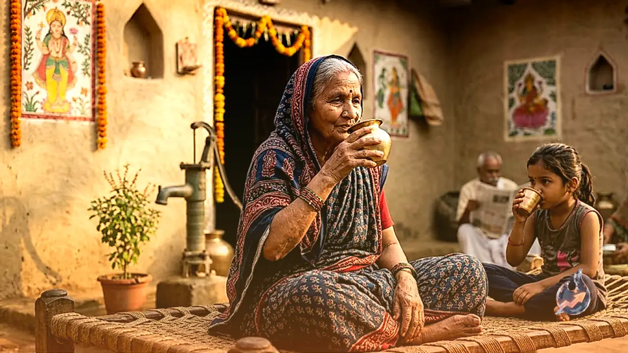 Why Sitting Down Before Drinking Water Is Treated As A Rule In Hindu Tradition