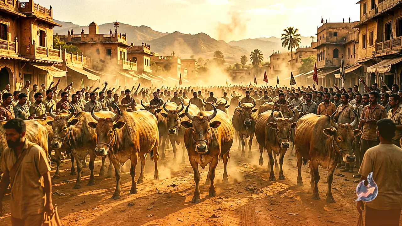 Nagaur News: Nagaur Bulls Continue to Draw Buyers from Punjab and Haryana at Veer Teja Animal Fair