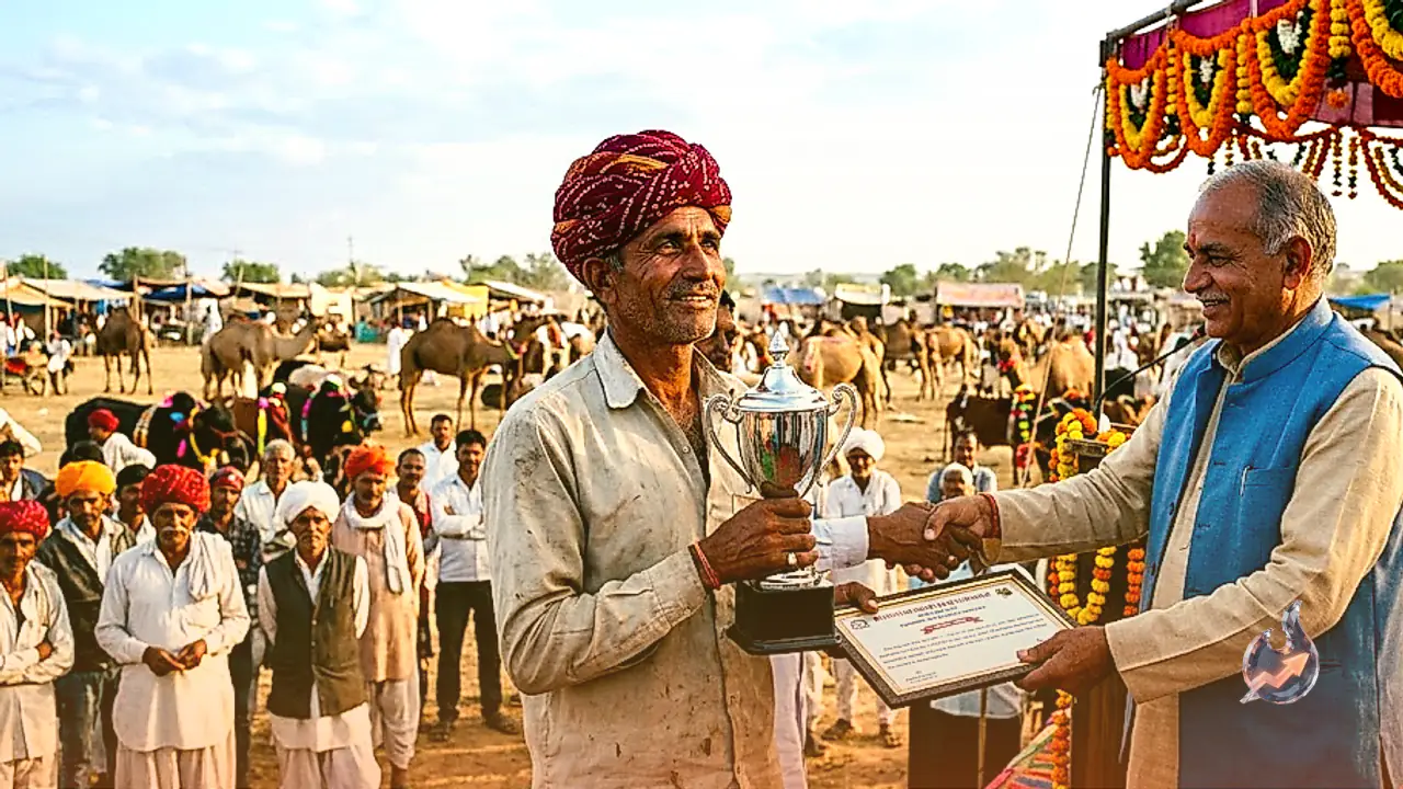 Parbatsar Livestock Fair Concludes with Prize Ceremony After 1,296 Animals Register Arrival