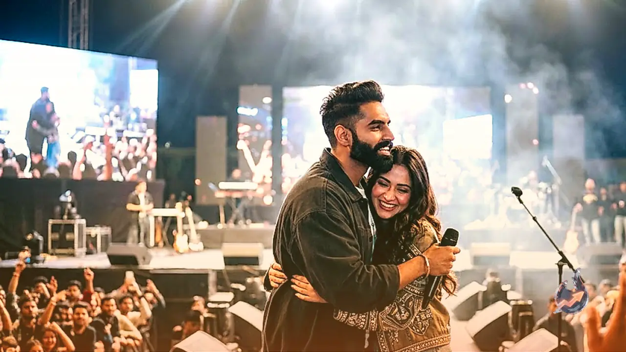 Parmish Verma Brings Harman Brar on Stage in Rishikesh Concert, Hugs Her Amid Dating Buzz