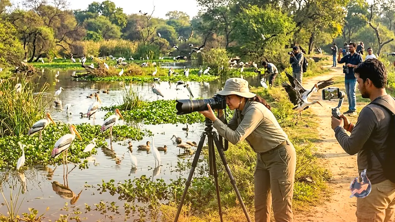 Keoladeo National Park Becomes the Ultimate Paradise for Photographers and Reel Creators