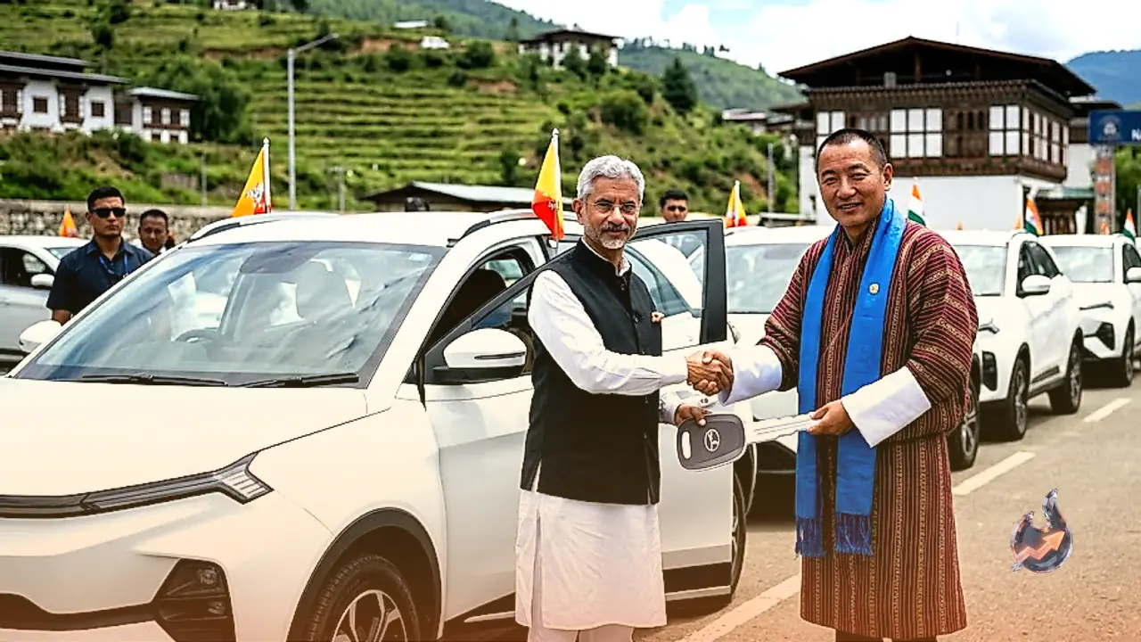 India Delivers 54 Eco-Friendly Electric Vehicles to Bhutan to Boost Green Transit