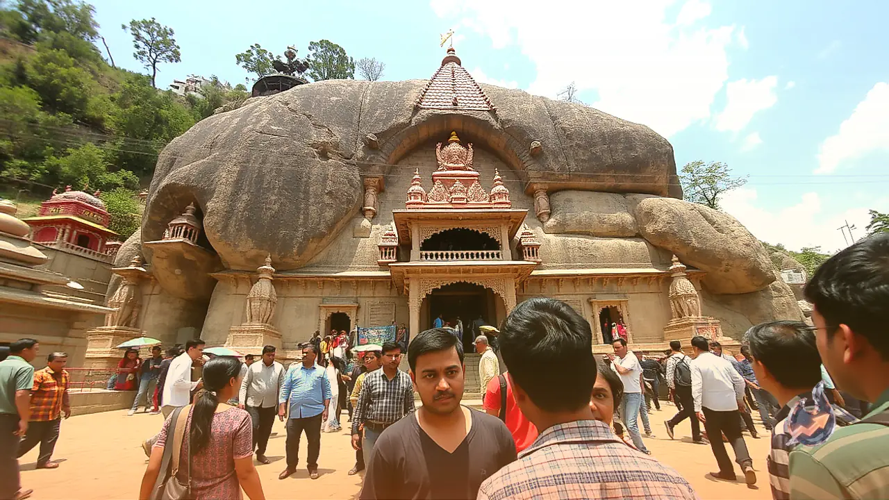 Pashan Devi Temple on Nainital Thandi Sadak Features Nine Forms Carved in Natural Rock