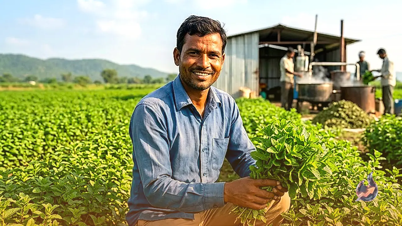 How Parshuram from West Champaran Built a Successful Mint Farming Business
