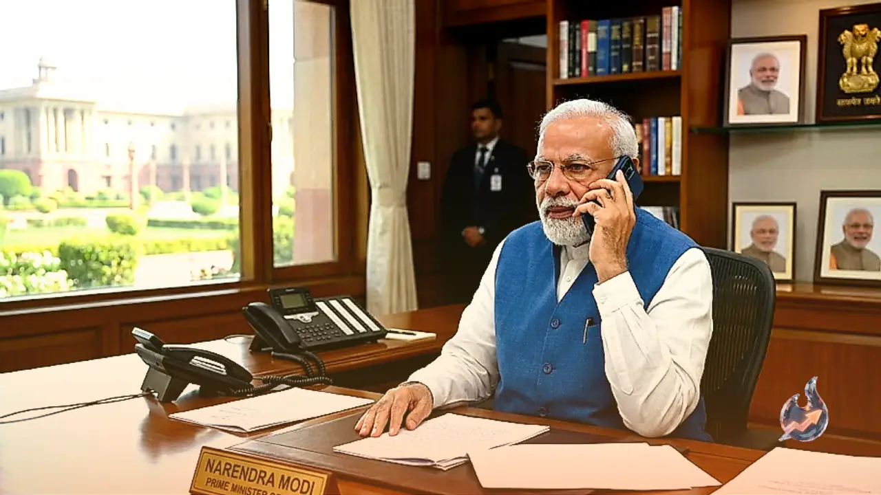 पश्चिम एशिया के हालातों और द्विपक्षीय संबंधों पर प्रधानमंत्री नरेंद्र मोदी तथा इजरायली पीएम बेंजामिन नेतन्याहू की फोन पर चर्चा