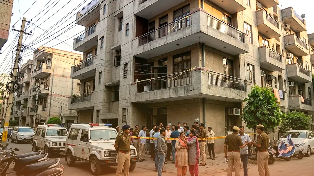 Tragedy in West Delhi: Woman leaps from third floor after setting herself on fire following marital dispute