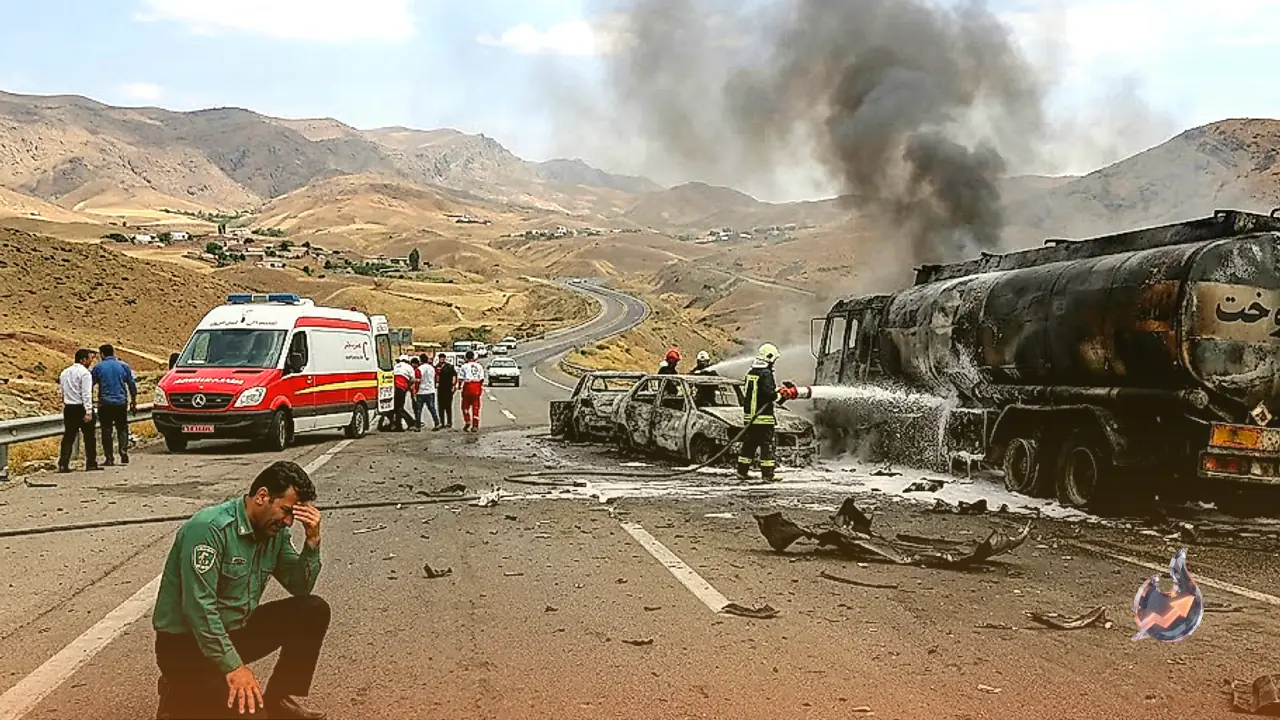 Deadly Fuel Tanker Explosion on Highway in Western Iran Leaves 11 Dead and 7 Injured