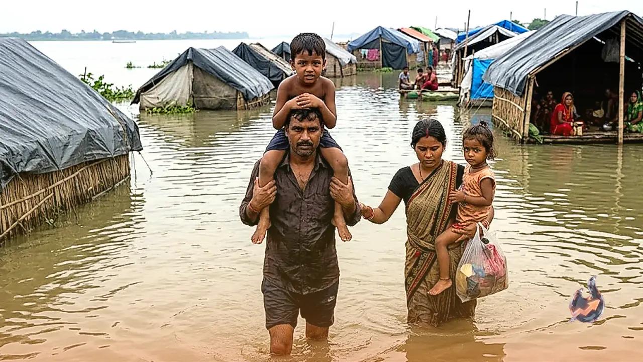 Severe Flooding in Patna Submerges Bind Toli As Fifteen Hundred Families Forced Onto Streets