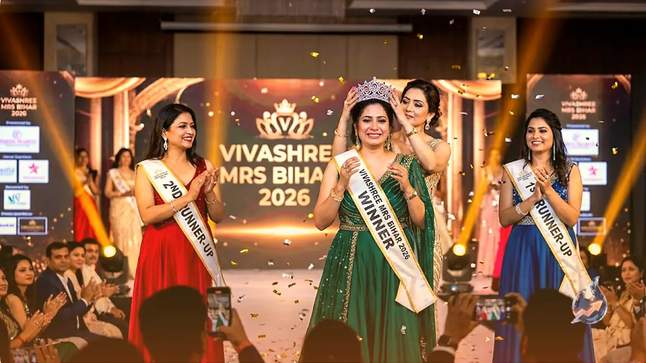 Muzaffarpur mother of three crowned Mrs Bihar 2026, seventeen years after her wedding