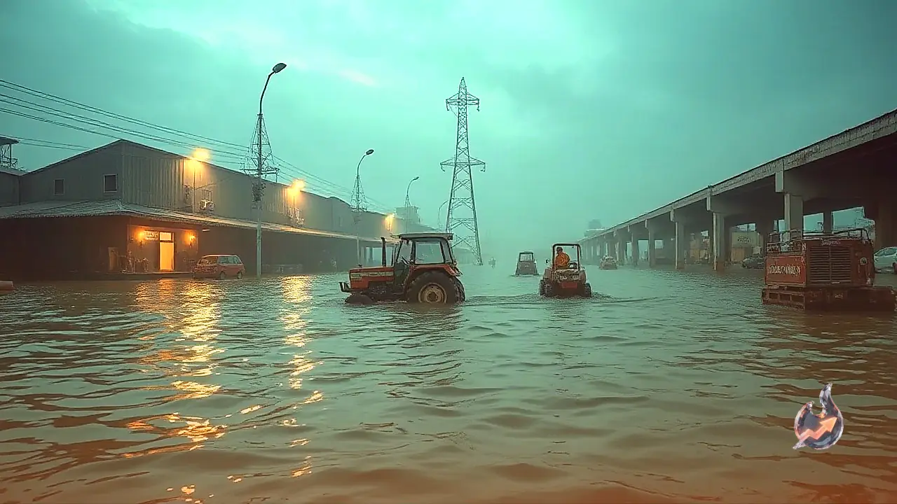 Thousands of Tractors Submerged as Ganga and Punpun Rivers Flood Didarganj Area in Patna