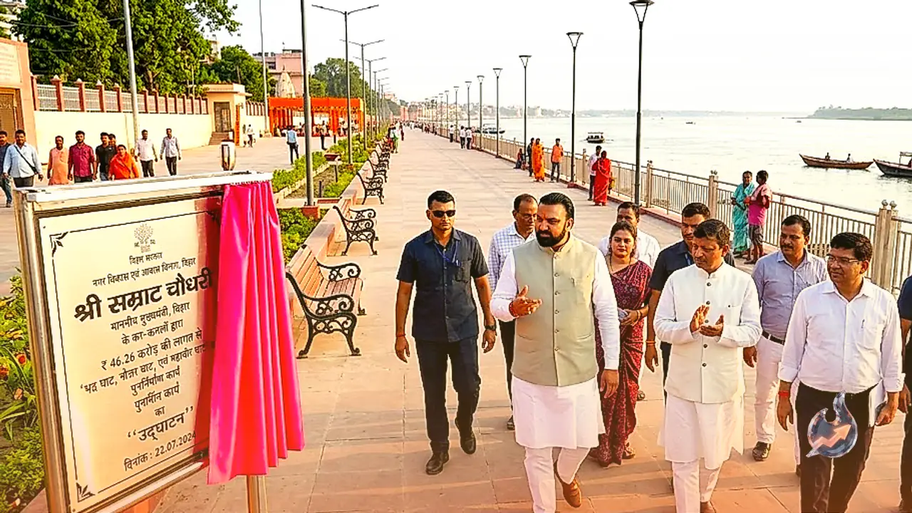 New 565-Meter Promenade Transforms Patna's Historic Riverfront at Rs 46.26 Crore