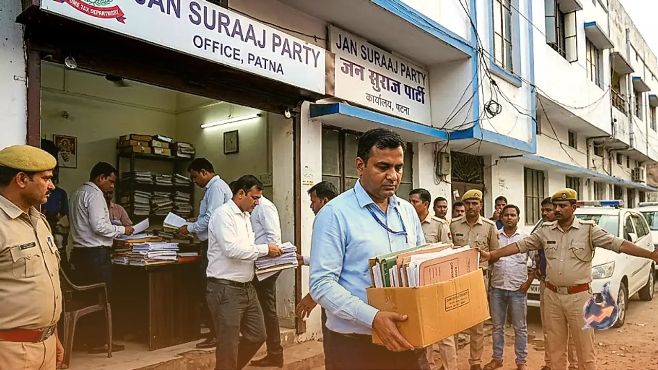 पटना में प्रशांत किशोर को बड़ा झटका, जन सुराज पार्टी के दफ्तर और करीबी रवि नारायण सिंह के होटल पर आयकर का छापा