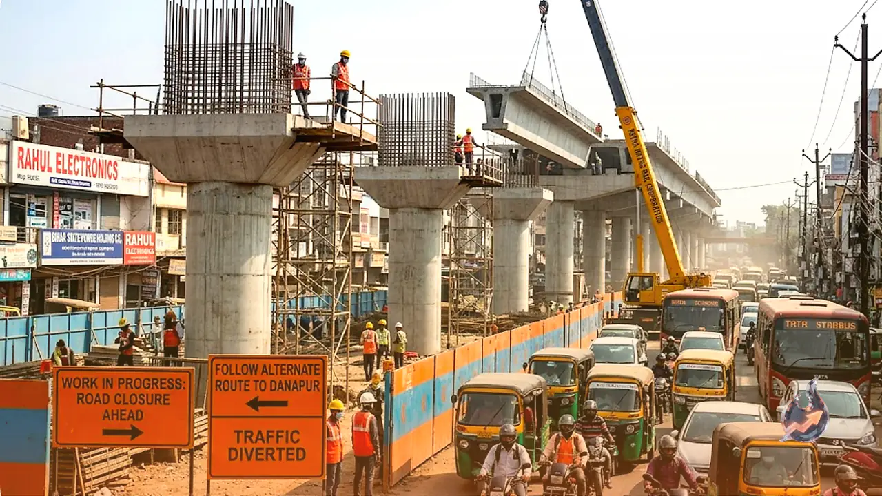 Patna Metro Construction to Disrupt Bailey Road Traffic, Here Are the Alternate Routes to Danapur You Should Know Now