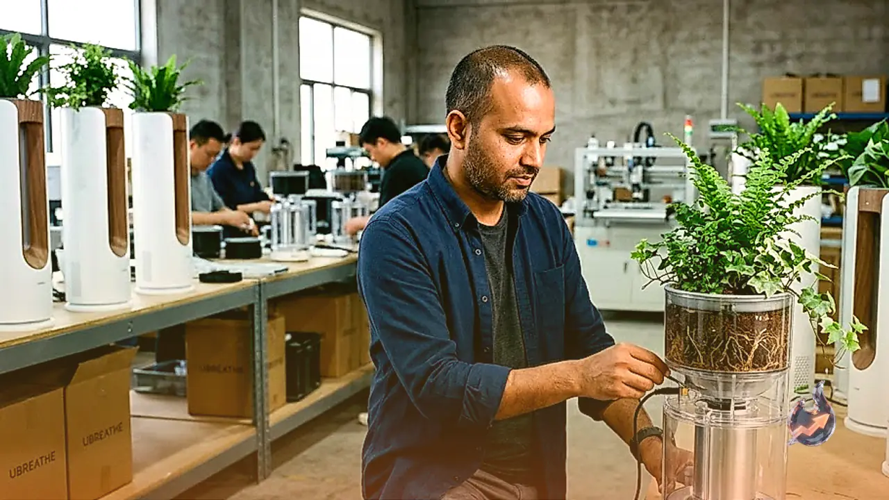 Plant Root Technology Powers Novel Air Purifier as Sanjay Maurya Scales Startup After Shark Tank Deal