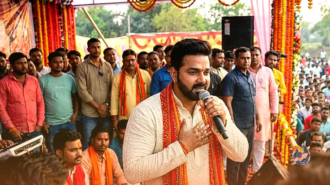 Pawan Singh Apologizes in Munger As Akshara Singh Sings His Name Bhajan in Ambikapur