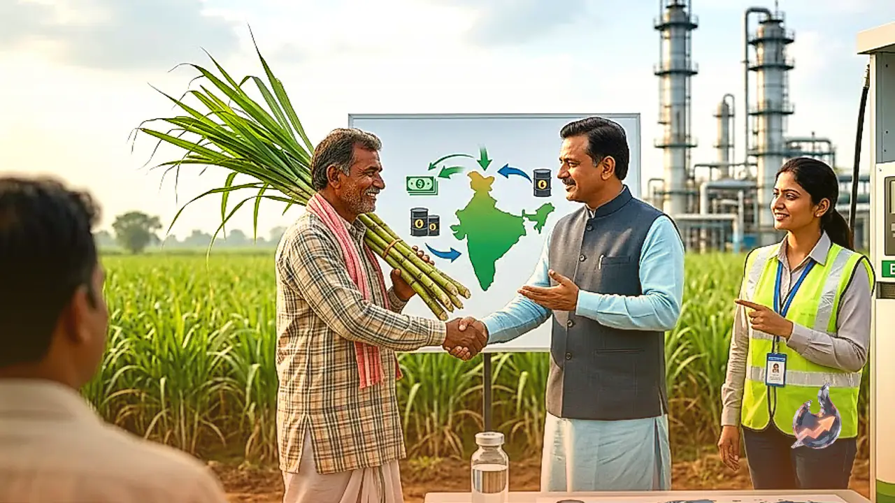 Ethanol Blending Impact: Saving 1.90 Lakh Crore in Forex and Bolstering Farmers' Income