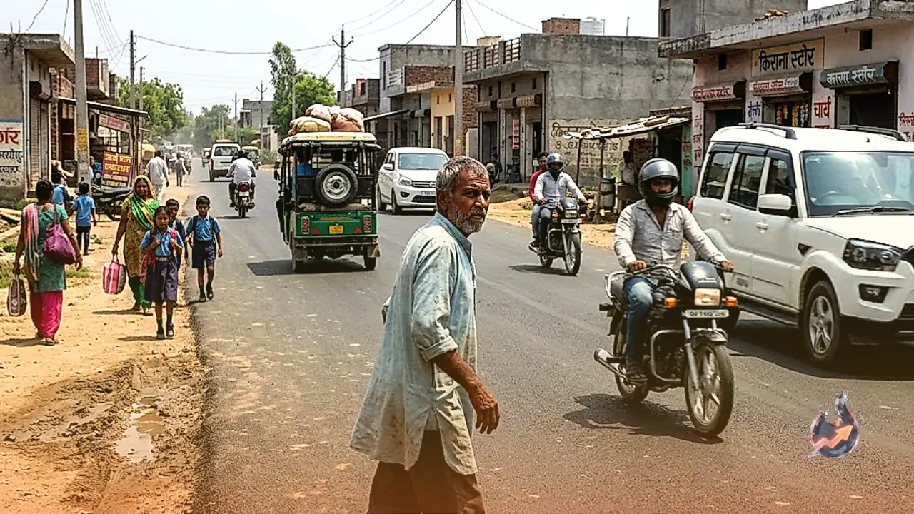 फरीदाबाद के दयालपुर गांव में नई सड़क बनी मुसीबत, ग्रामीणों की जान जोखिम में