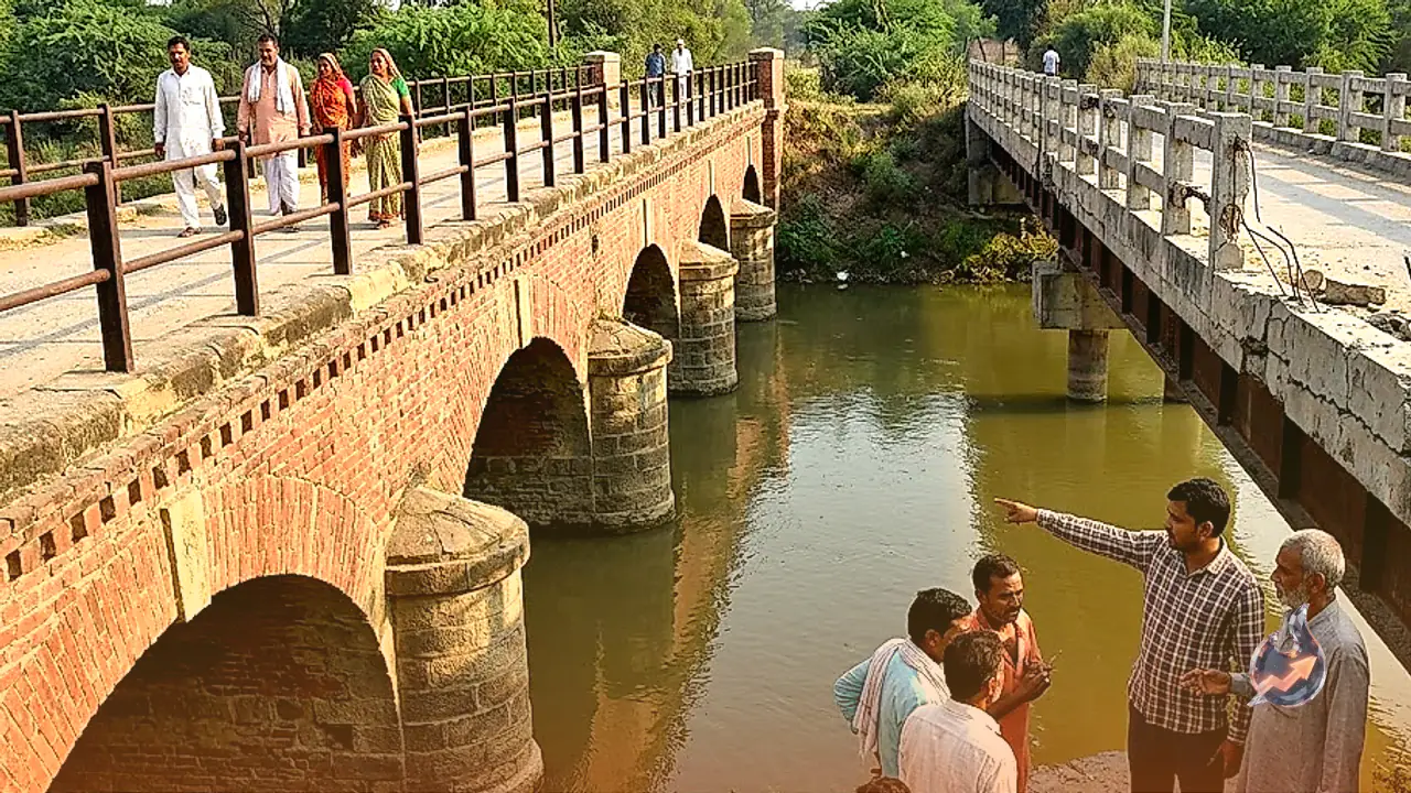 A 125-Year-Old British Era Bridge in Faridabad Remains Sturdy While a Newer Bridge Decays