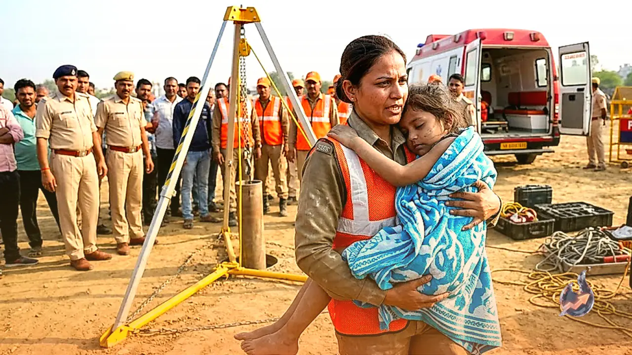 Faridabad Borewell Rescue: Girl Pulled Out From 200 Feet Deep Hole After 10 Hours