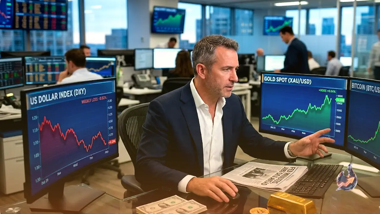 Dollar Softens Into a Week of Fed Minutes and Jobs Data as Gold and Bitcoin Climb