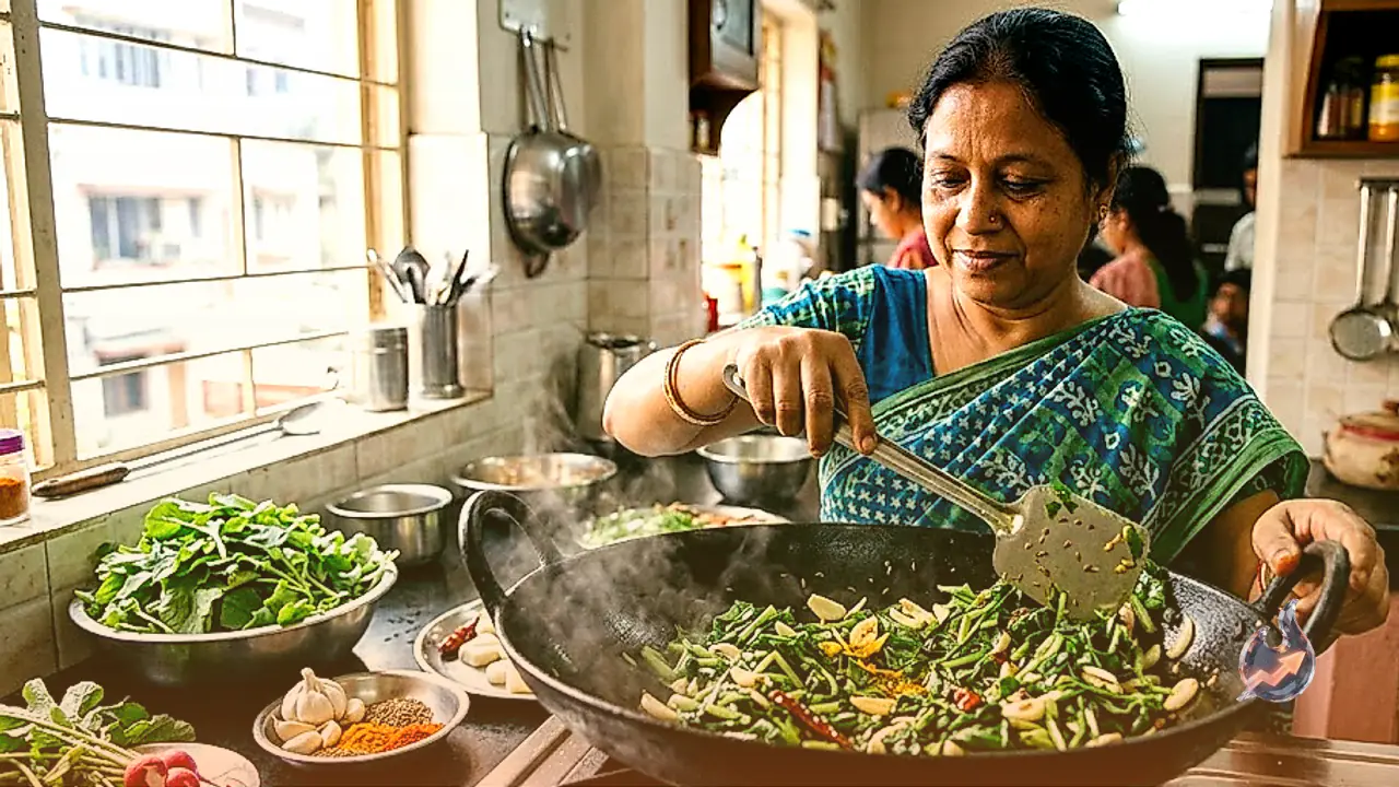 Turn Discarded Radish Greens into a Flavorful Stir-Fry with Simple Spices