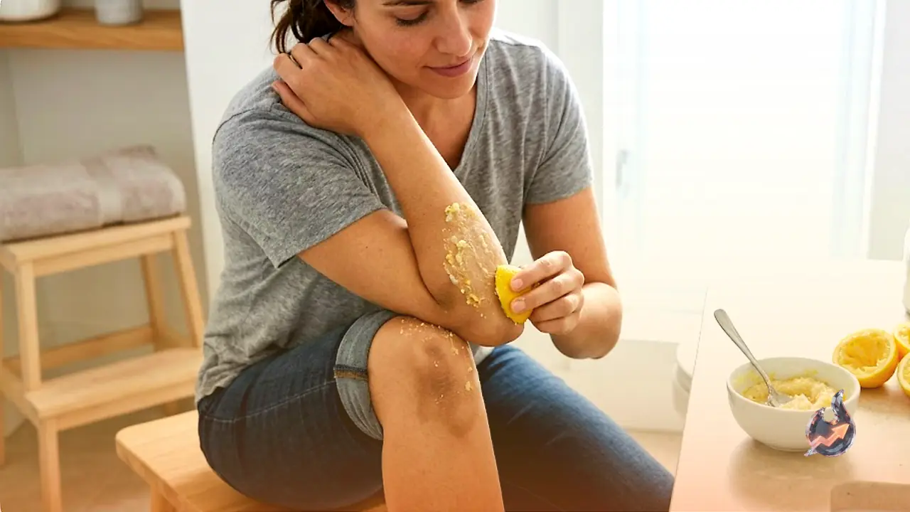 Before You Toss That Lemon Peel, Try This Trick to Fade Dark Elbows and Knees