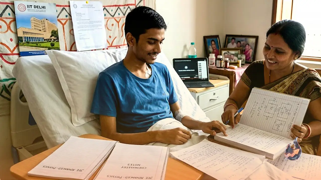 Bedridden by a collapsed lung before JEE Advanced, this Bihar student topped anyway, thanks to notes his mother made