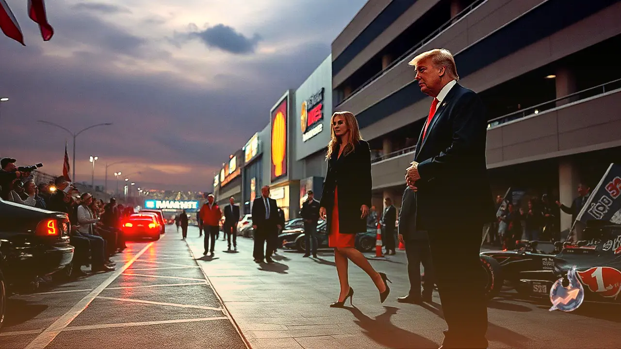 Melania Trump Abruptly Walks Away From Donald Trump at Freedom 250 Grand Prix Event as Viral Video Sparks Speculation