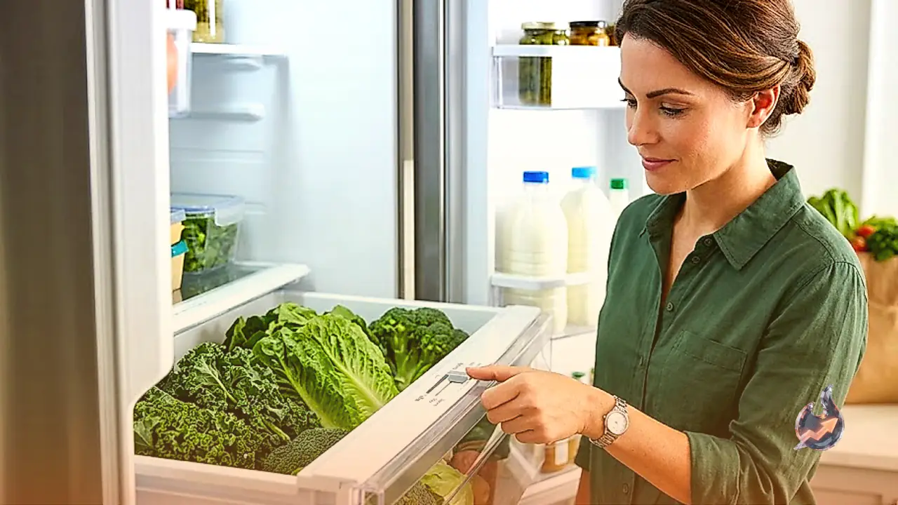 Adjust Crisper Drawer Humidity Settings to Keep Green Produce Fresh and Crisp for Days
