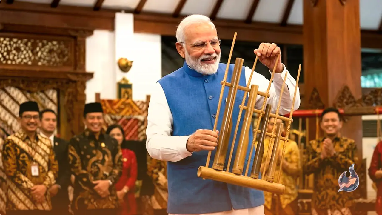 PM Modi's Viral Moment: Exploring the Cultural Significance of the Angklung Instrument