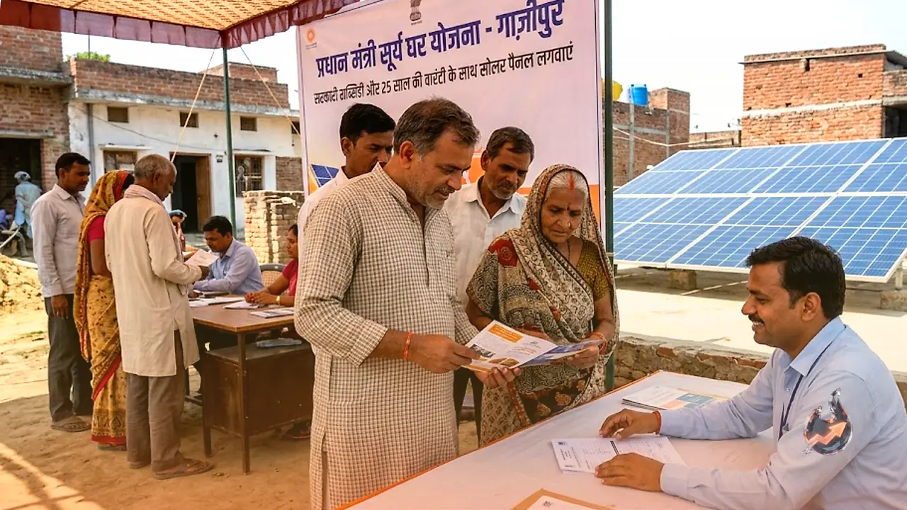 PM Surya Ghar Yojana: Get solar panels in Ghazipur with government subsidies and a 25-year warranty