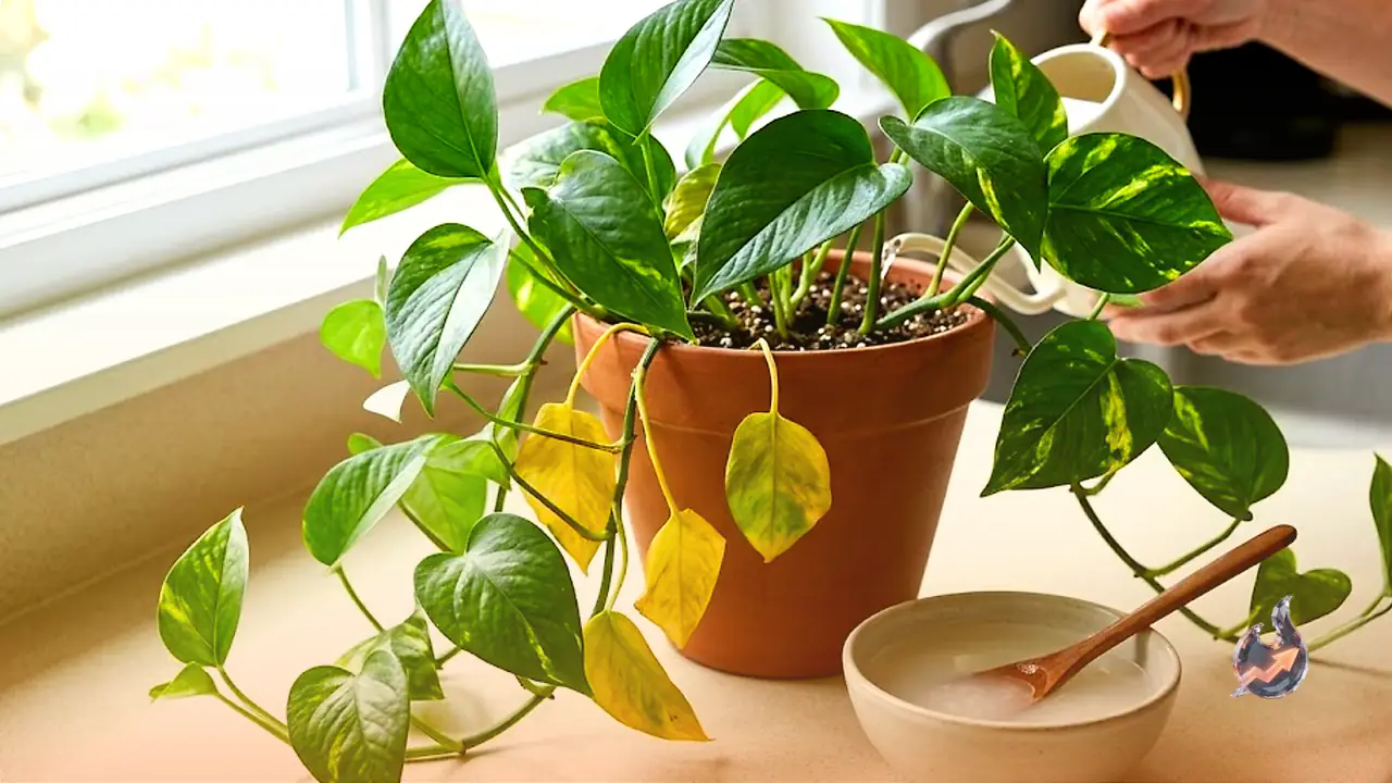 Yellow Leaves on Your Money Plant? A Simple Kitchen Ingredient Can Bring It Back to Life