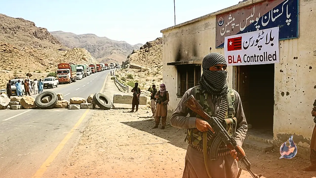 BLA Fighters Seize Key Police Stations in Pishin and Bolan as Balochistan Highways Face Complete Shutdown