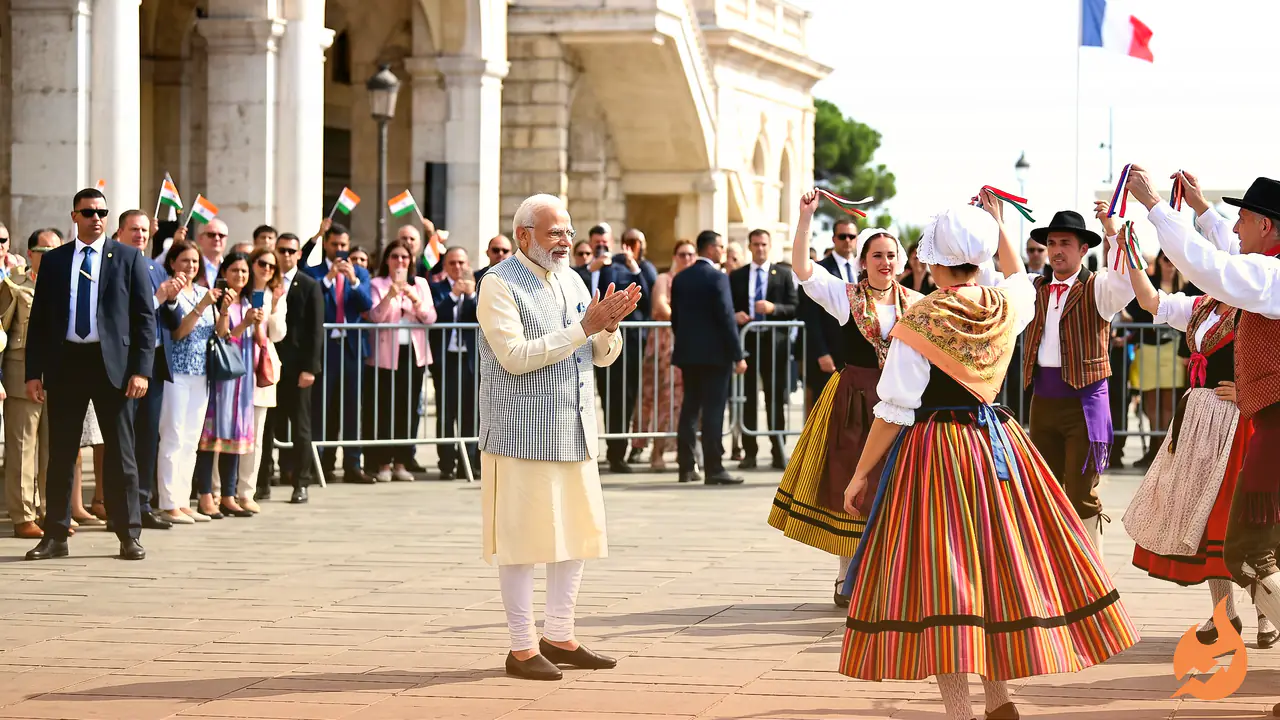 PM मोदी का Nice में भव्य स्वागत, BJP ने X पर साझा किया जोशीला नज़ारा
