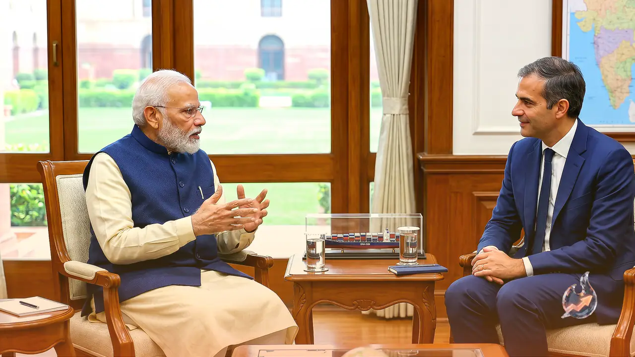 PM Modi Holds Productive Talks with CMA CGM Chief Rodolphe Saadé on Maritime Connectivity and India's Shipping Future