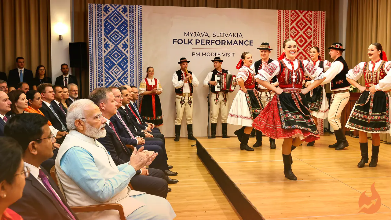 PM Modi Watches Folk Performance From Slovakia's Myjava Region, BJP Shares the Moment on X